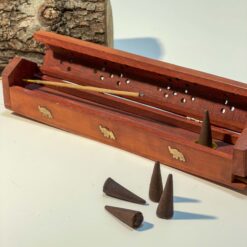 Doğal Ahşap Tabut Küçük Boy Tütsülük