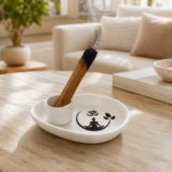 Ritüel Tabak Serisi Seramik Palo Santo Tütsülük ve 20 gr Palo Santo Set