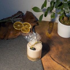 Lara Karma 7x7 Kütük Krem Mum