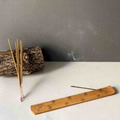 Yin Yang Desenli Ahşap tütsülük