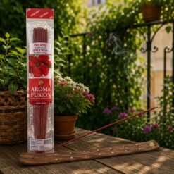 Aroma Fusion Red Rose 50 cm Bahçe Tütsüsü - Gül Kokulu Dev Tütsü